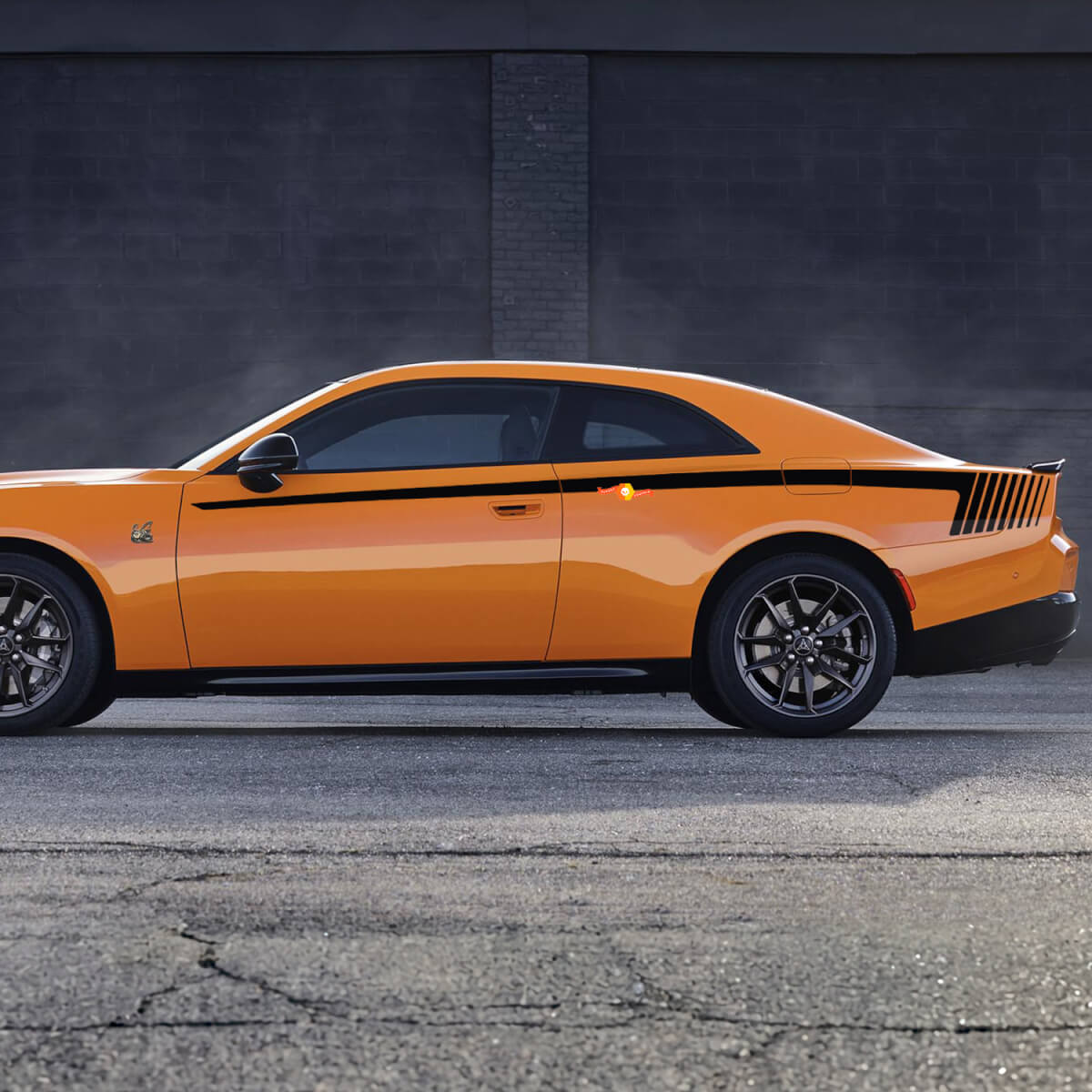 Sixpack Seitliche Streifen für Kotflügel aus Vinyl-Aufkleber für Dodge Charger