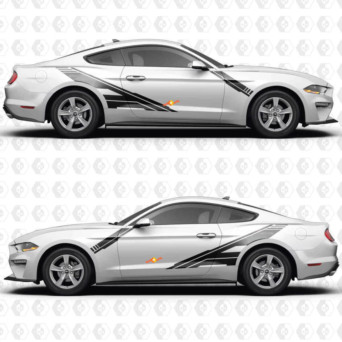 Forward Slash Seitentüren Vinyl-Aufkleber Grafiken für Musclecar Musclecarmodel