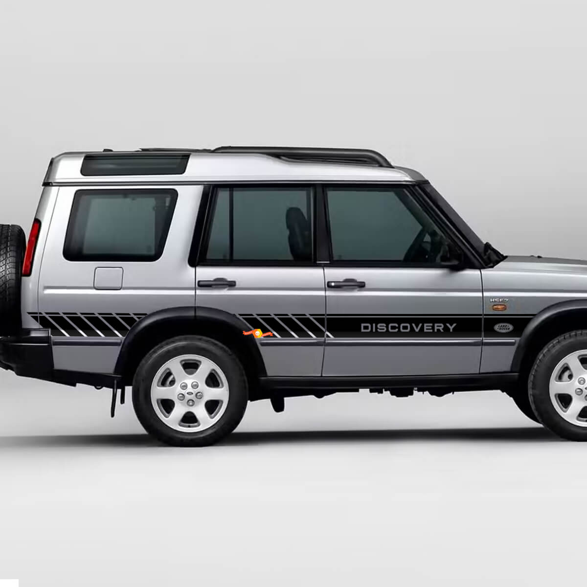 2x Seitenkarosserie-Streifen Aufkleber Vinyl-Grafiken für Land Rover Discovery