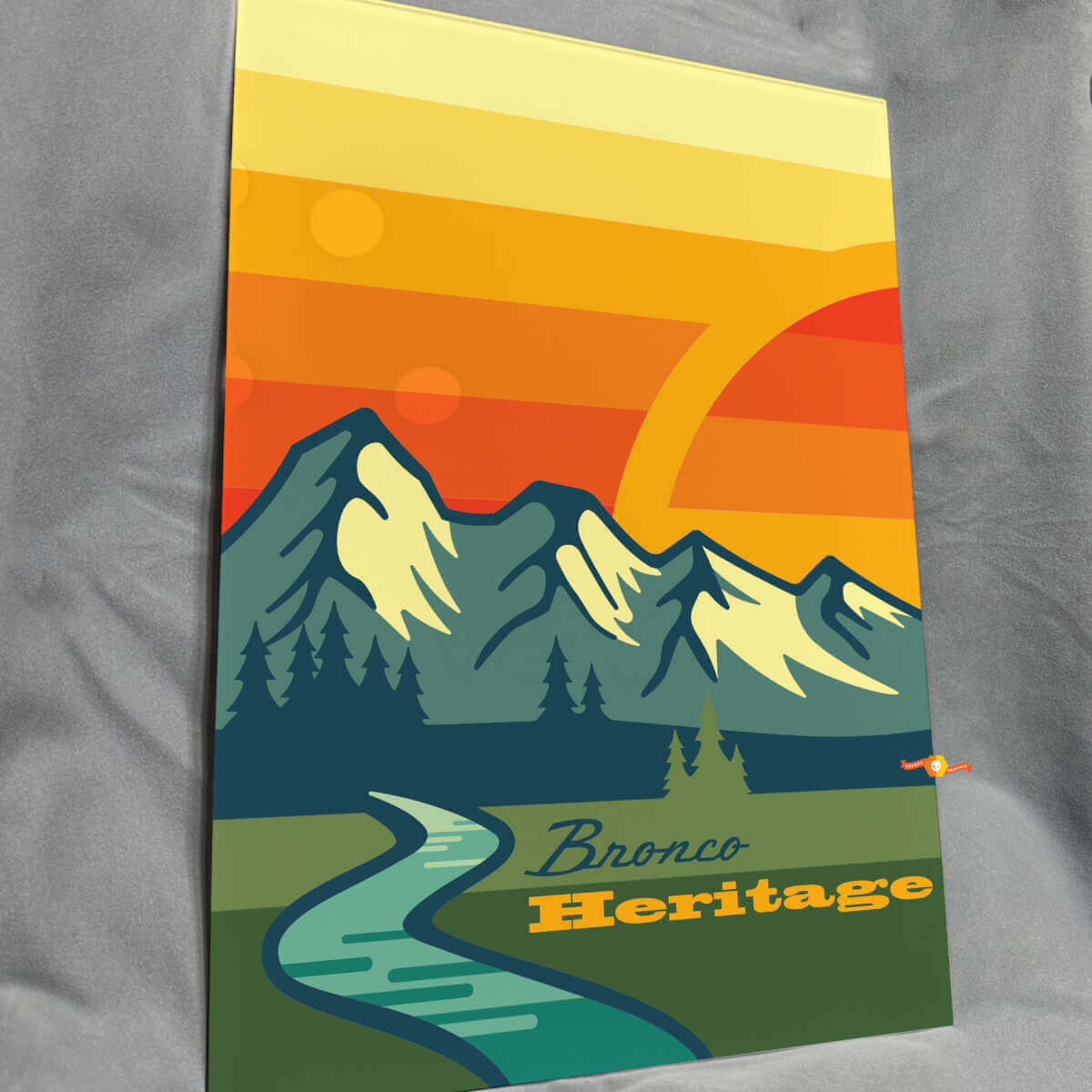 Heritage glänzendes Acryl-Garagenwandpaneel für horse-Fans