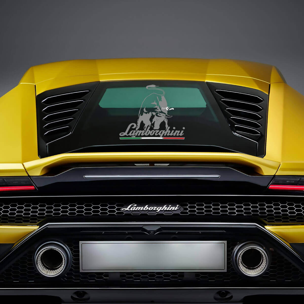 Lamborghini Bull Grafik Heckscheiben-Vinylaufkleber Sticker für Lamborghini Huracan Evo