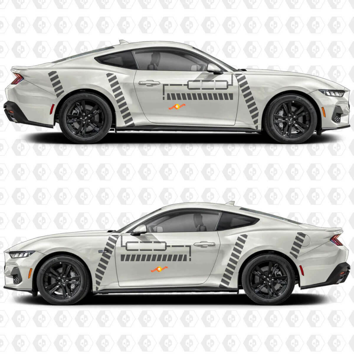 Industrial Line Seitentür Vinyl Aufkleber Sticker Grafiken für Musclecar Musclecarmodel GT