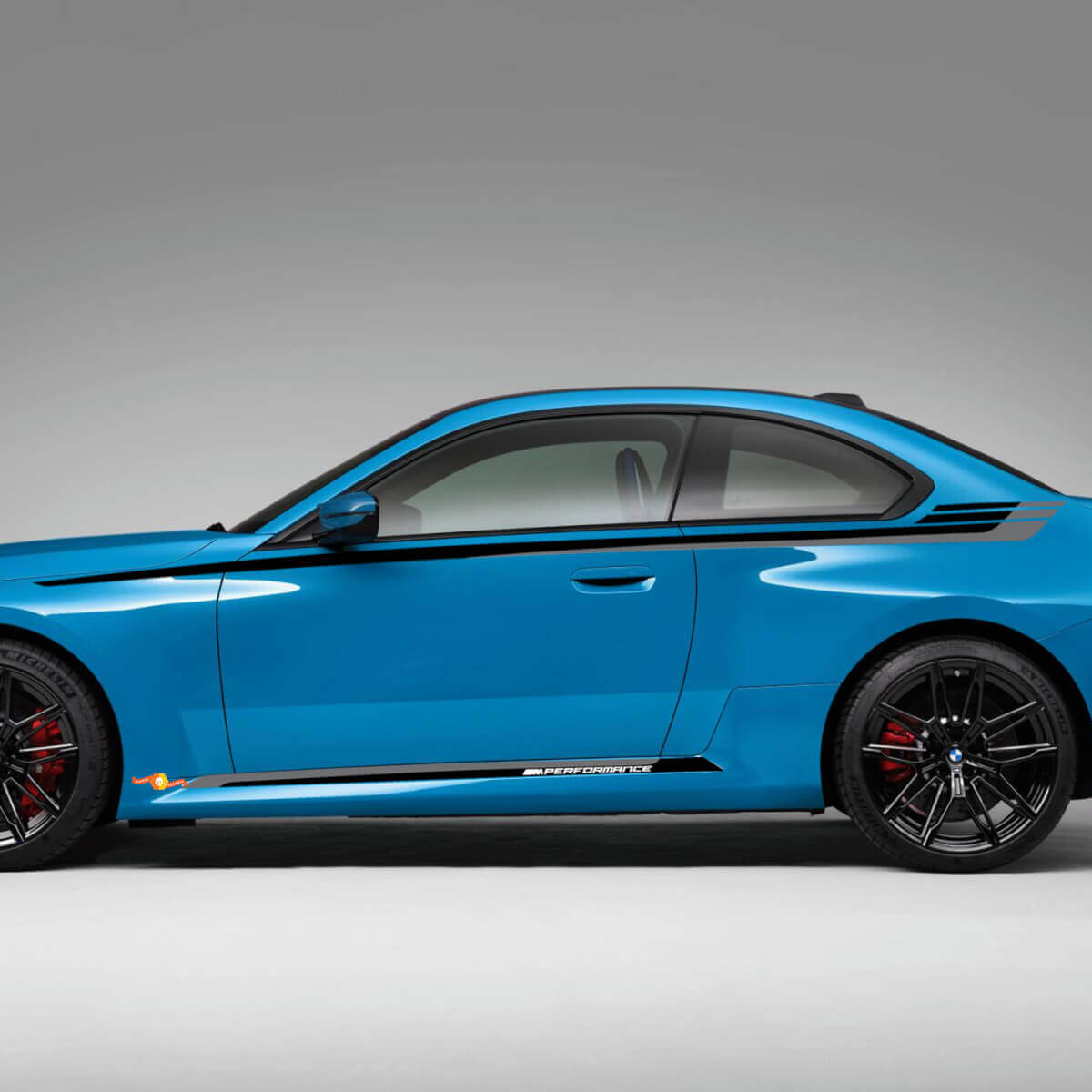 M Performance Style Seitenstreifen Vinyl-Aufkleber Set für BMW M2 G87