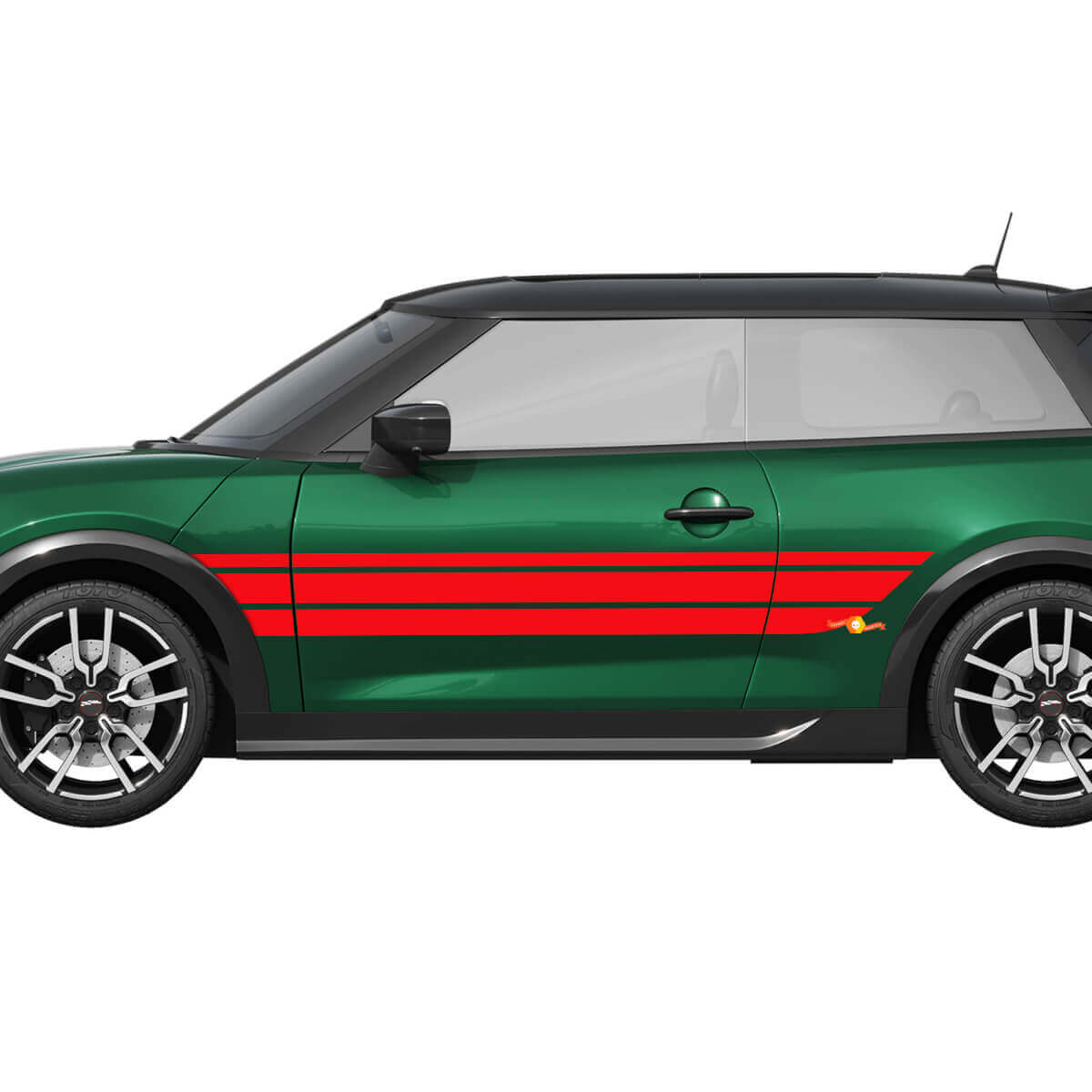 Rennstreifen Grafik Seiten Vinyl Aufkleber für Mini Cooper S