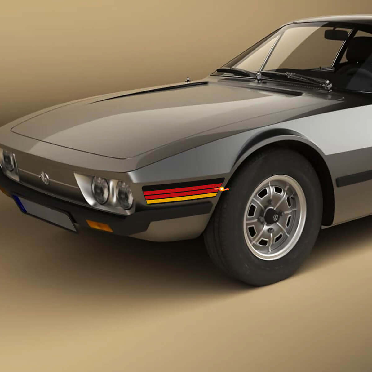 Retro Vintage Streifen Vorderer Kotflügel Vinyl Aufkleber Sticker für Volkswagen SP2