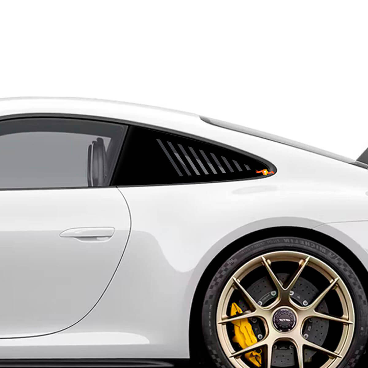 Le Mans Stil Heckseitenscheiben-Streifenaufkleber für Porsche 911 und Cayman
