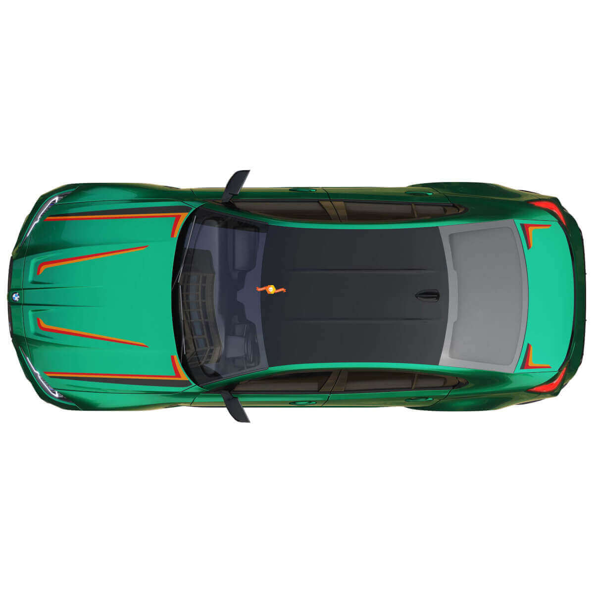 M Performance Motorhauben-Kofferraum-Seitenstreifen Vinylaufkleber für BMW M3 G80