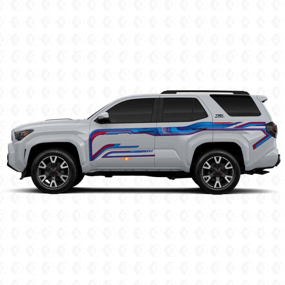 Techno Style Solide Streifen Seiten Vinyl Aufkleber Decal Für Toyota 4Runner