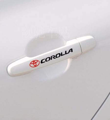 Corolla Türgriff Vinyl-Aufkleber-Set für Toyota Corolla