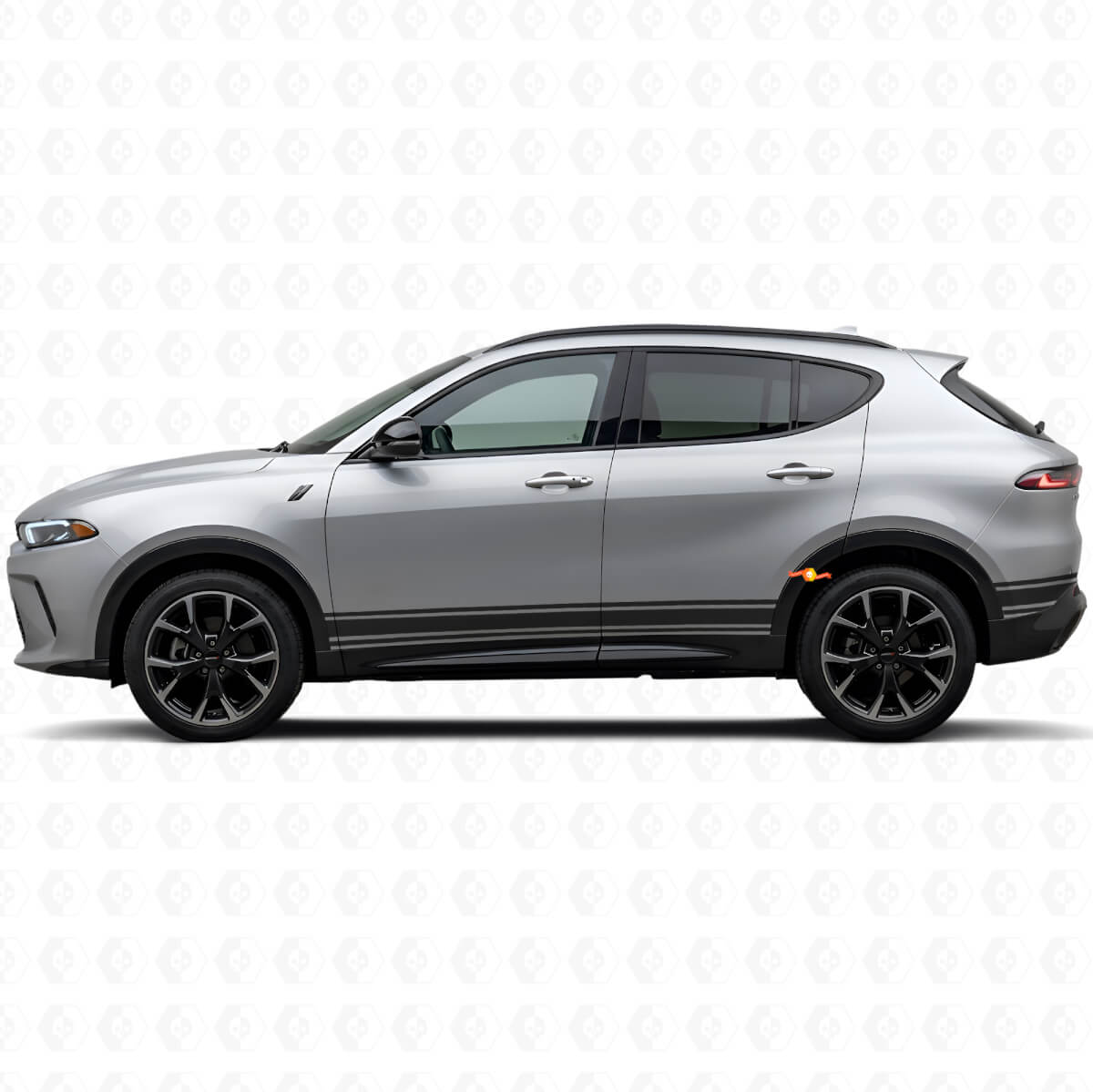 Geradlinige Seitenschweller-Aufkleber Foliensticker für Dodge Hornet 2023+