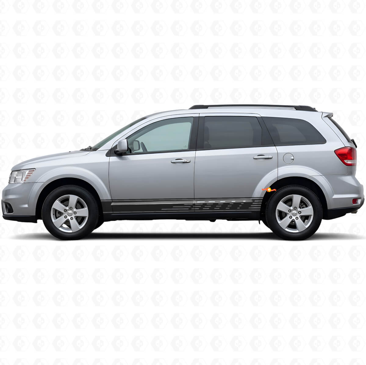 Perforierte Streifen Schweller Vinyl Aufkleber Decal für Dodge Journey 2009-2020