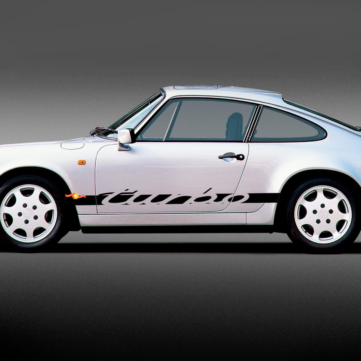 Turbo Beschriftung Seitenstreifen Vinyl Aufkleber Sticker für Porsche 911