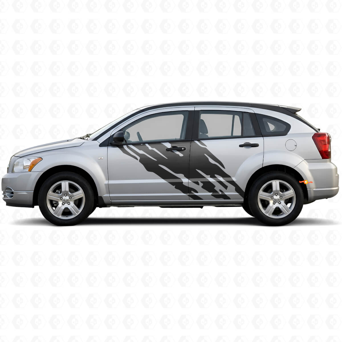 Schlamm-Spritz-Grafik Türseiten- Vinyl-Aufkleber für Dodge Caliber 2007-2012