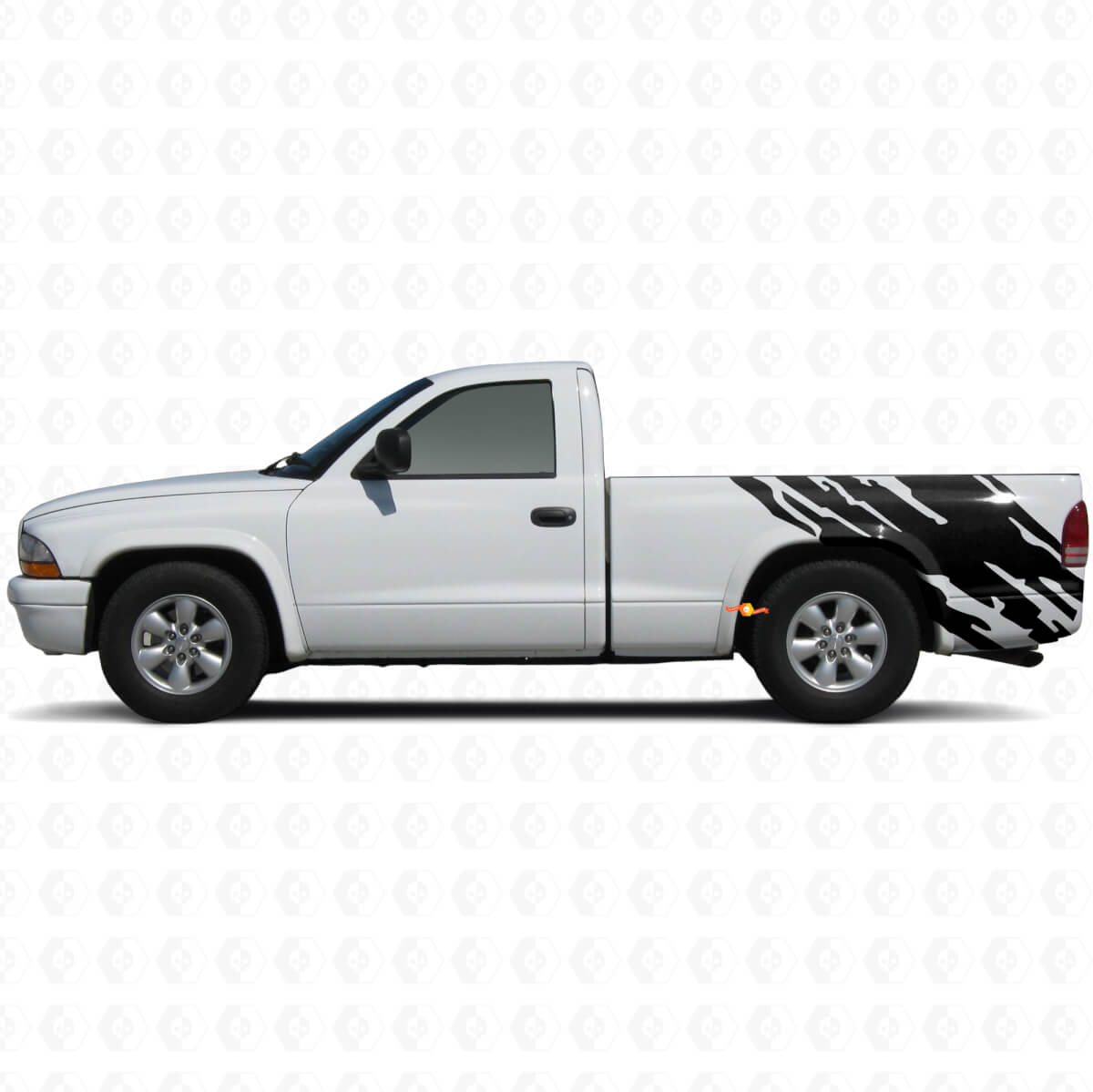 Schlamm-Spritzgrafik Vinyl-Aufkleber für die hintere Seite des Dodge Dakota 1997-2004