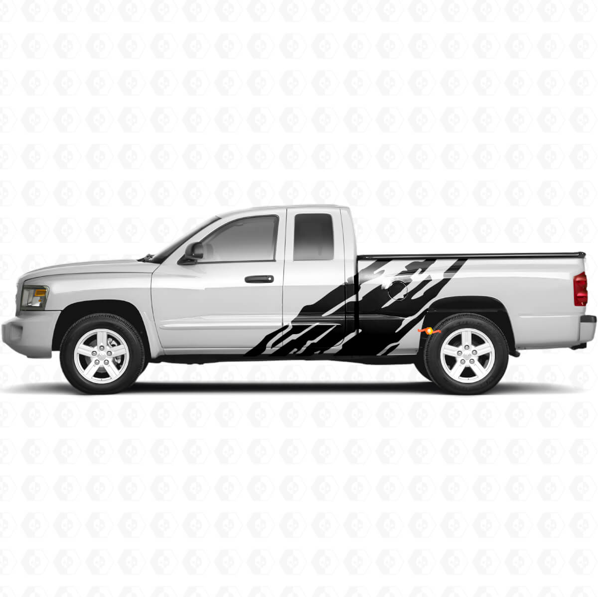 Schmutzspritz-Grafik Seitenaufkleber für Dodge Dakota 2005-2011