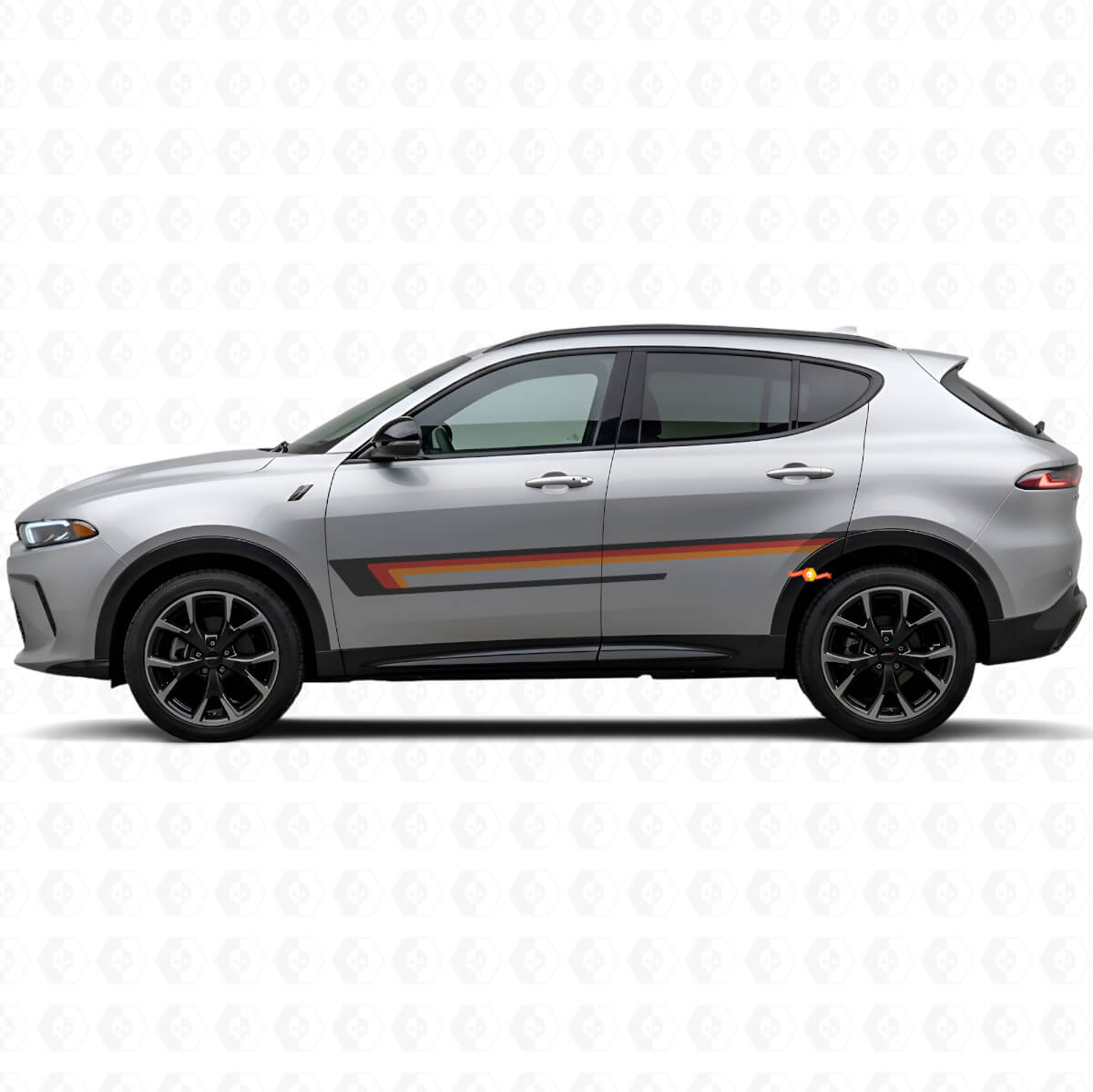 Drei-Streifen-Türseiten-Vinylaufkleber für Dodge Hornet 2023+