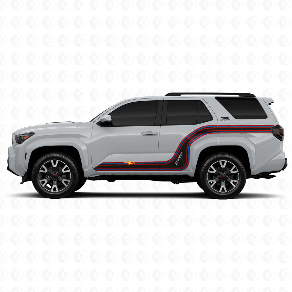 Gekrümmte Racing-Linien Seiten-Vinylaufkleber Decal für Toyota 4Runner