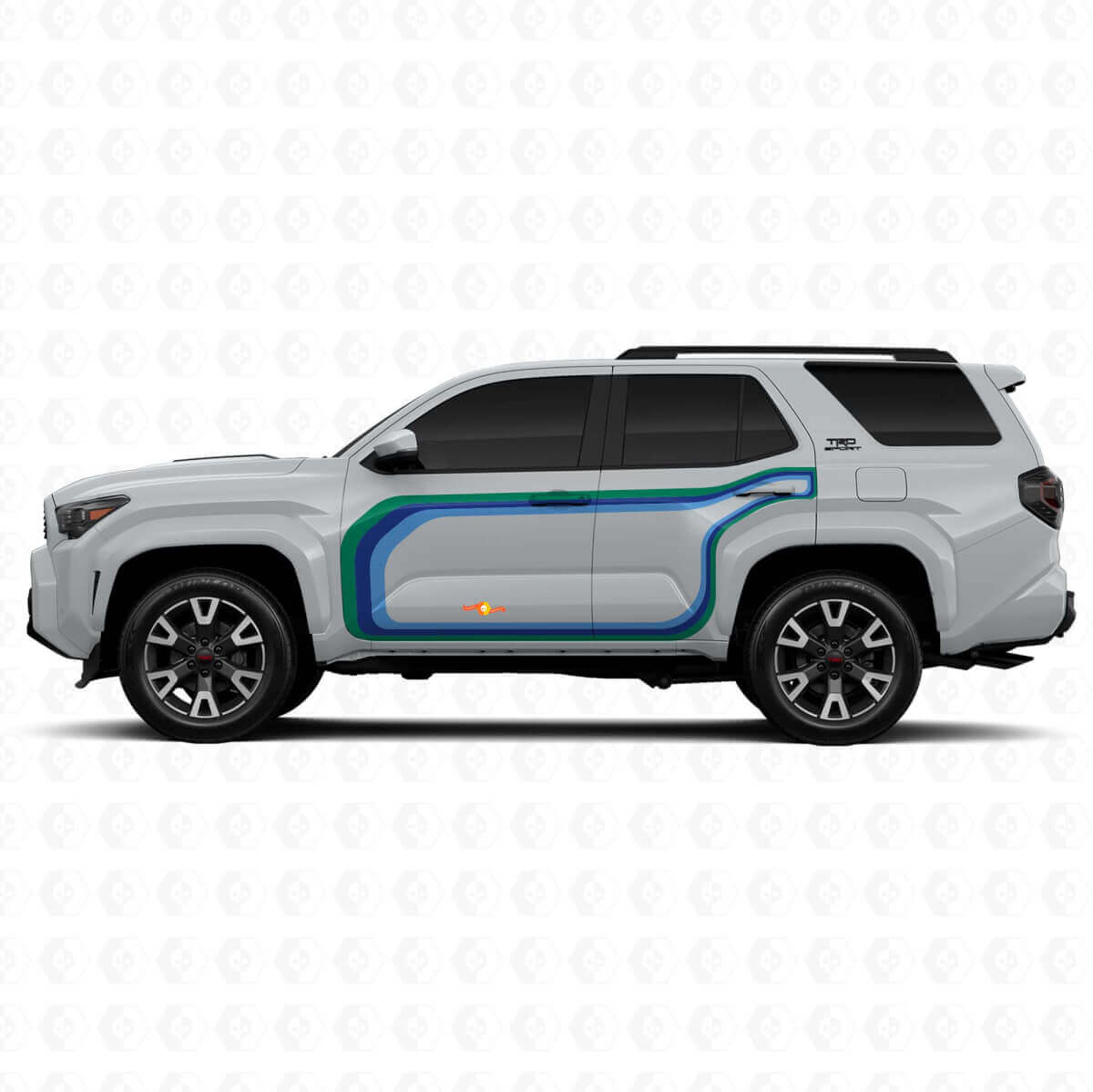 Geschlossene Streifen Grafik Seiten Vinyl Aufkleber Decal für Toyota 4Runner