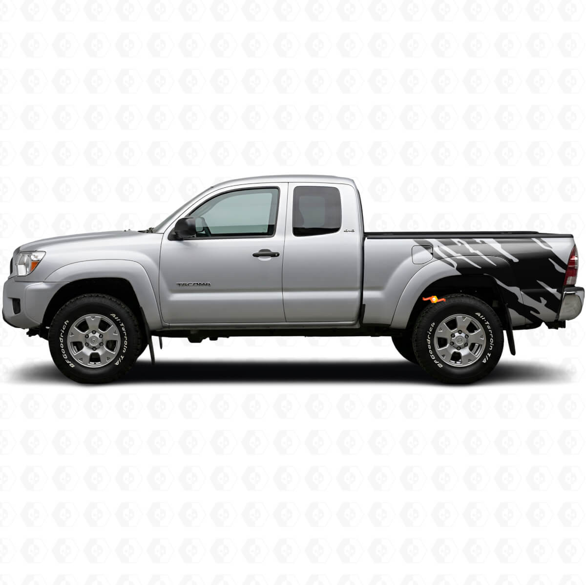 Schlamm Spritz Grafik Heck Seiten Vinyl Aufkleber für Toyota Tacoma 2004-2015