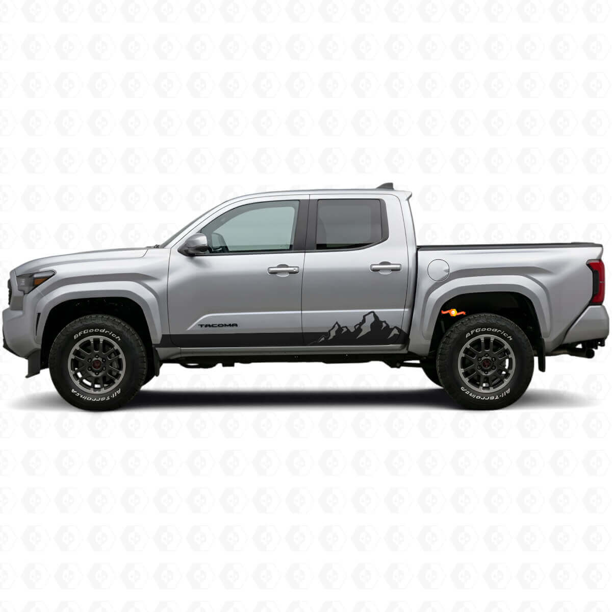 Berge Stil Streifen Schweller Vinyl-Aufkleber für Toyota Tacoma 2023+