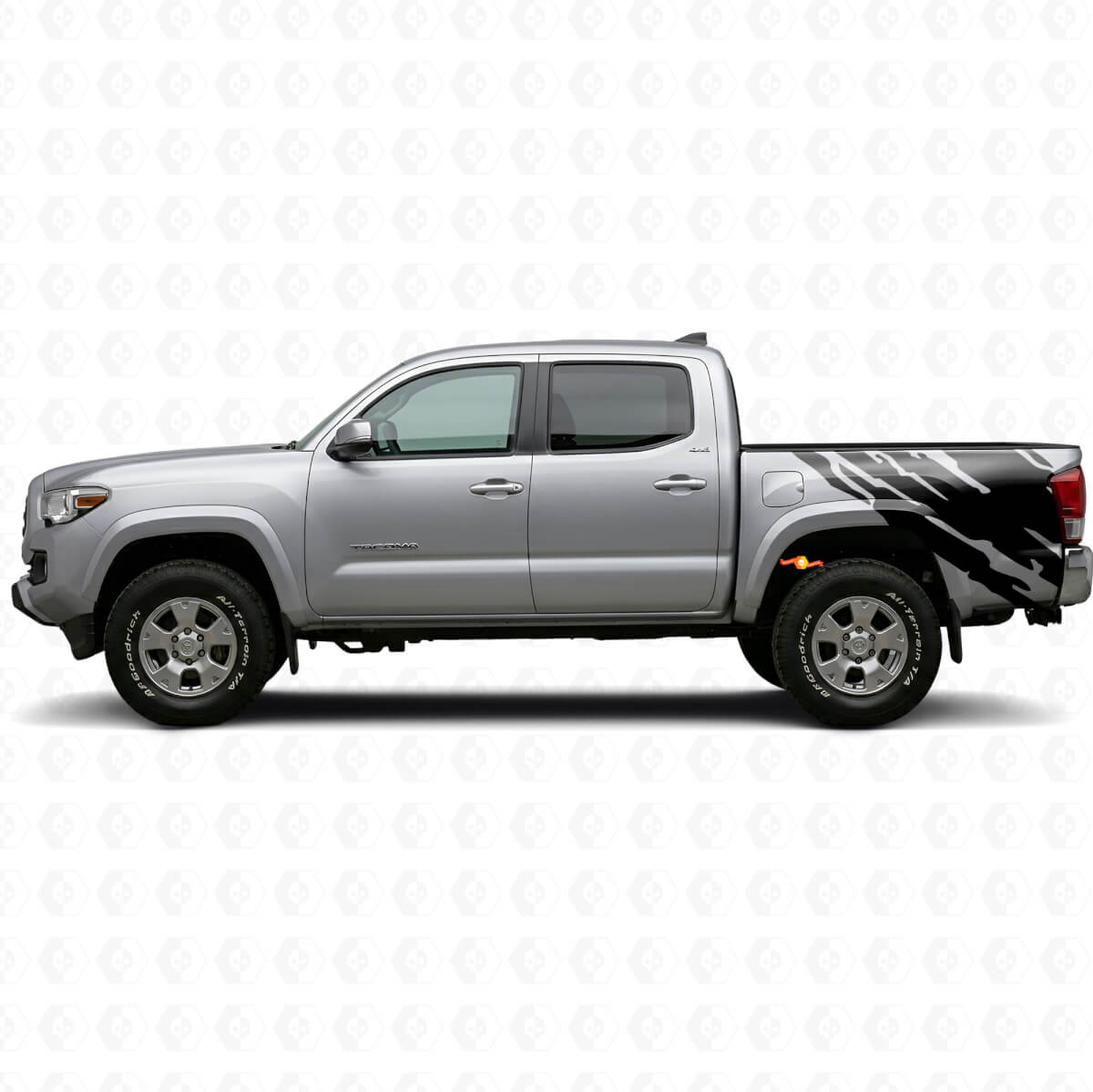 Schlammspritz-Grafik Heckseitiger Vinyl-Aufkleber für Toyota Tacoma 2015-2023