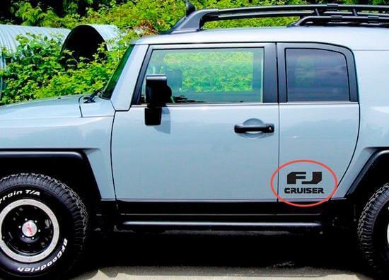 FJ Cruiser Logo Seiten Tür Vinylaufkleber Set für Toyota FJ Cruiser