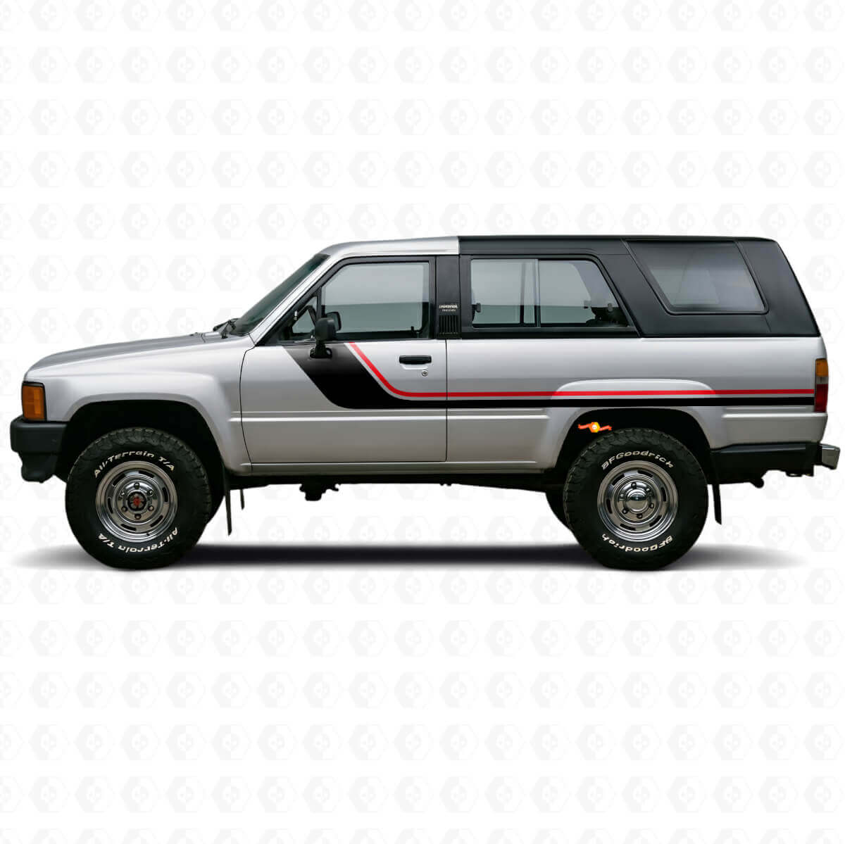 Twin-Stripes Seitenaufkleber-Set für Toyota 4Runner 1984-1989