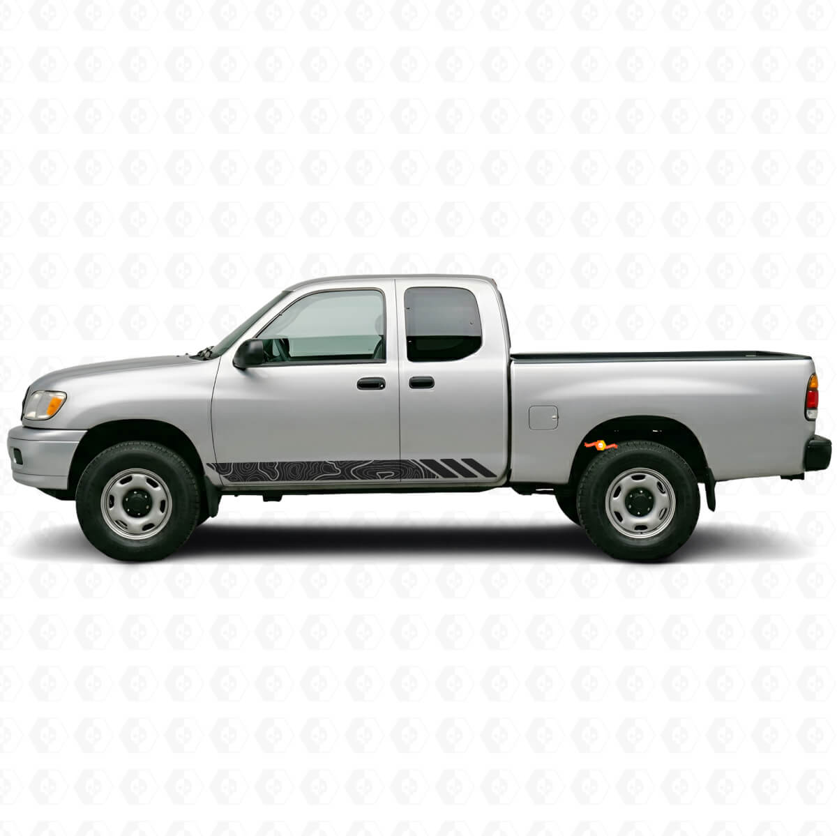 Topografische Stilstreifen Türen Vinyl-Aufkleber für Toyota Tundra 1999-2006