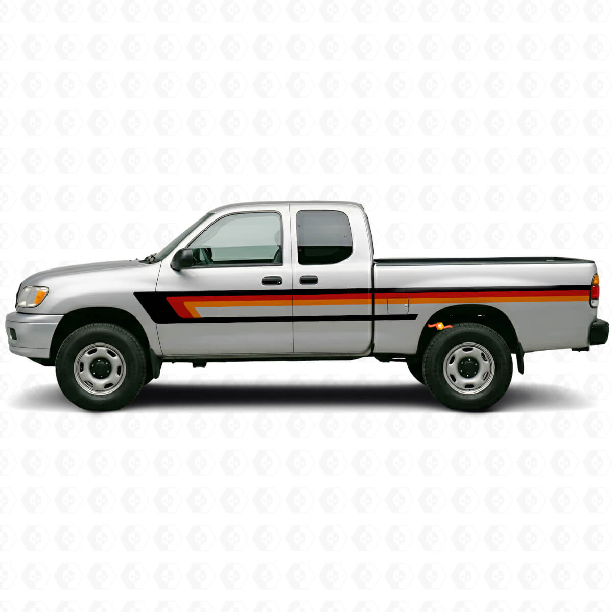 Dreifachstreifen Türseitiges Vinylaufkleber für Toyota Tundra 1999-2006