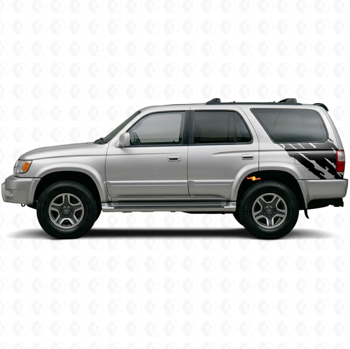 Schlamm-Spritzschutz Grafik Heckseiten Vinylaufkleber für Toyota 4Runner 1995-2002