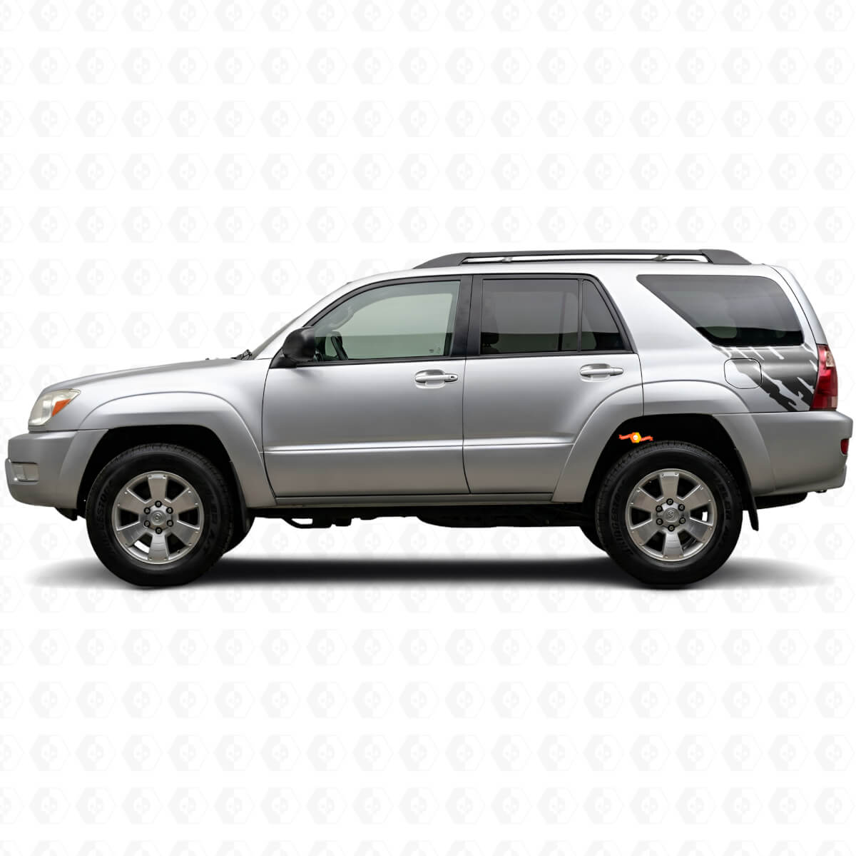 Schlammspritz-Grafik Heckseitiger Vinyl-Aufkleber für Toyota 4Runner 2002-2009