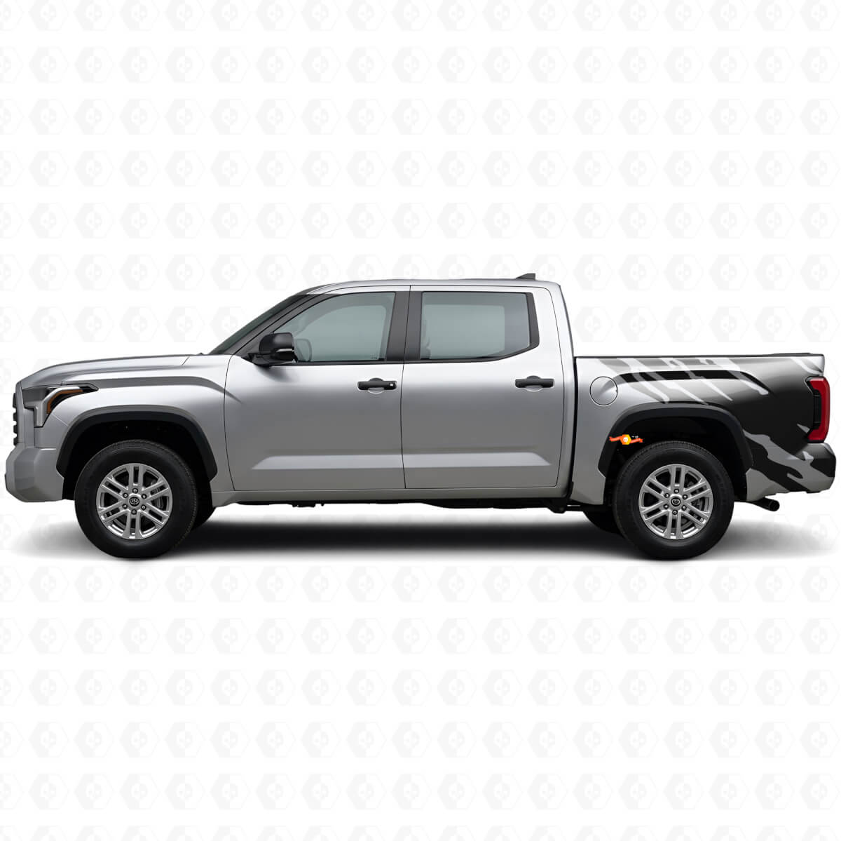 Schlammspritz-Grafik Heckseiten-Vinylaufkleber für Toyota Tundra 2022+