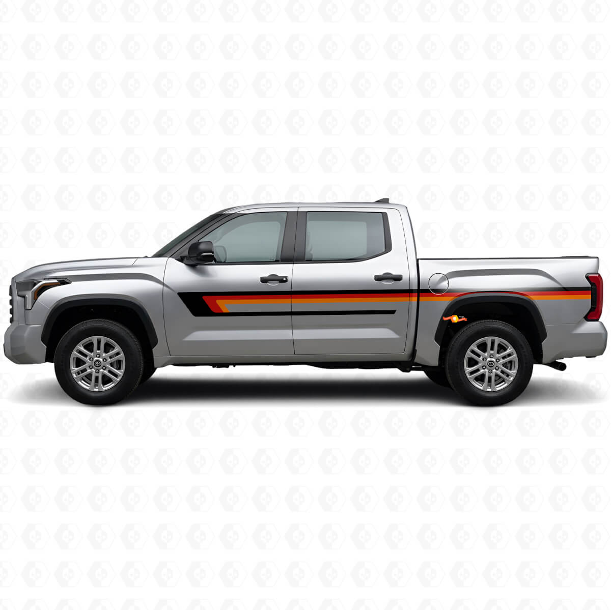 Dreifach-Streifen Türseitiger Vinyl-Aufkleber für Toyota Tundra 2022+