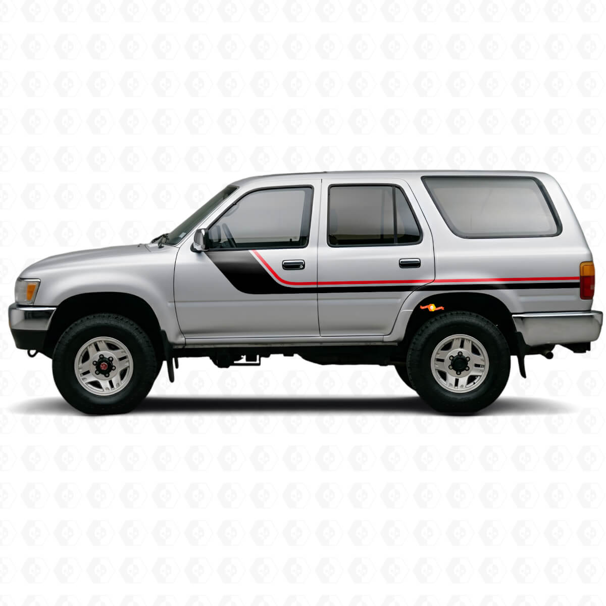 Twin Stripes Seitenvinyl-Dekor-Kit für Toyota 4Runner 1989-1995