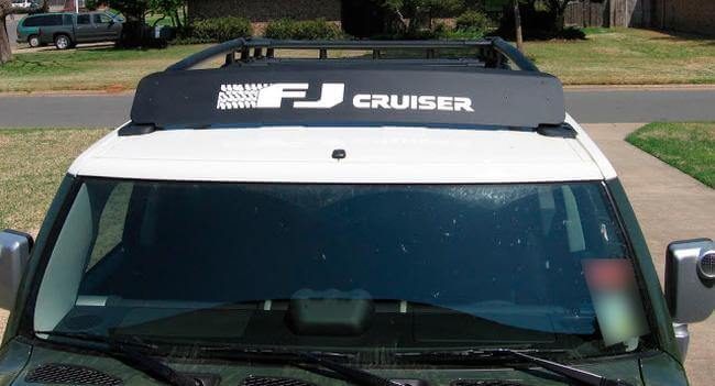 FJ Cruiser Dachträger Windabweiser Aufkleber für Toyota FJ Cruiser