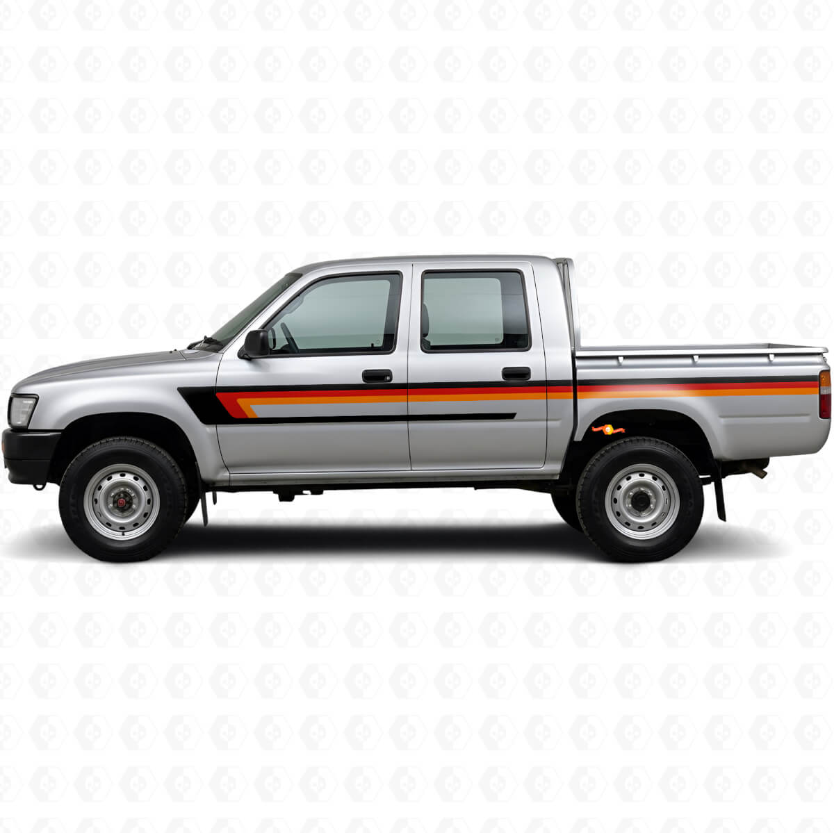 Triple-Streifen Türseiten Vinyl-Aufkleber für Toyota Hilux 1988-1997