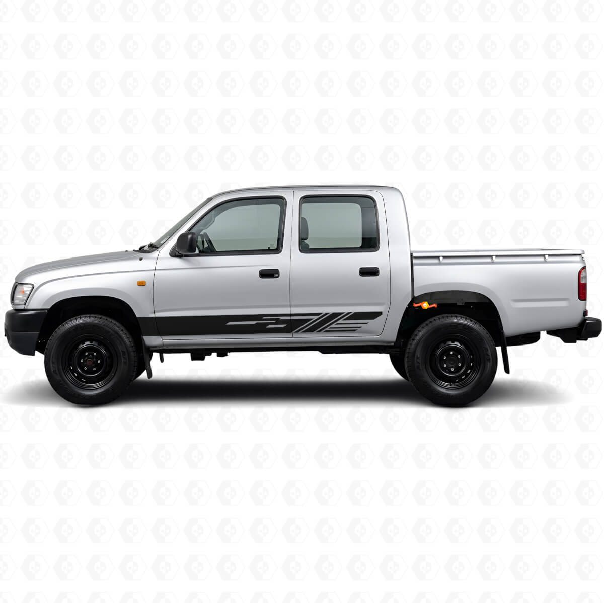 Verzierte Streifen Schweller Vinylaufkleber für Toyota Hilux 1997-2004