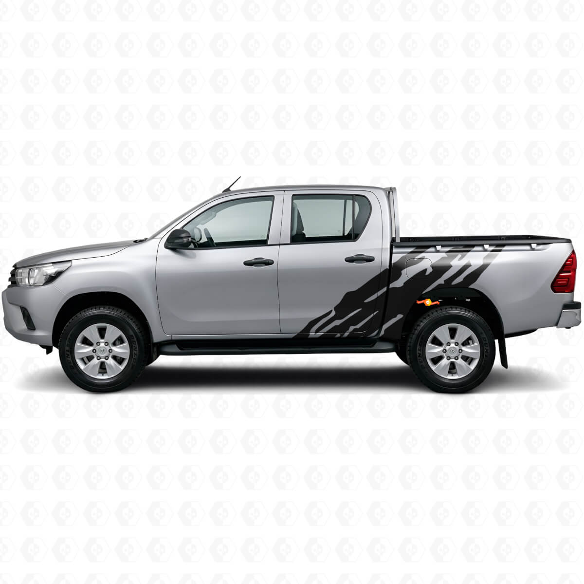 Schlammspritz-Grafik Seitenaufkleber für Toyota Hilux 2015+