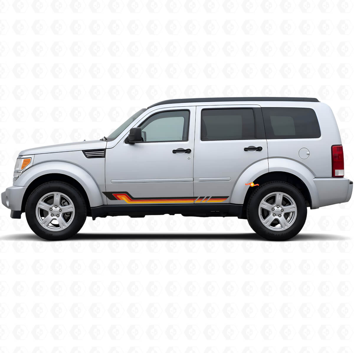 Vintage-Stil Seitenstreifen Vinyl-Aufkleber für Dodge Nitro 2007-2011