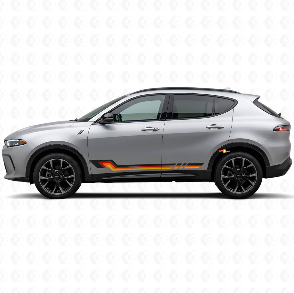 Vintage-Stil Seitenstreifen Vinyl-Aufkleber für Dodge Hornet 2023+