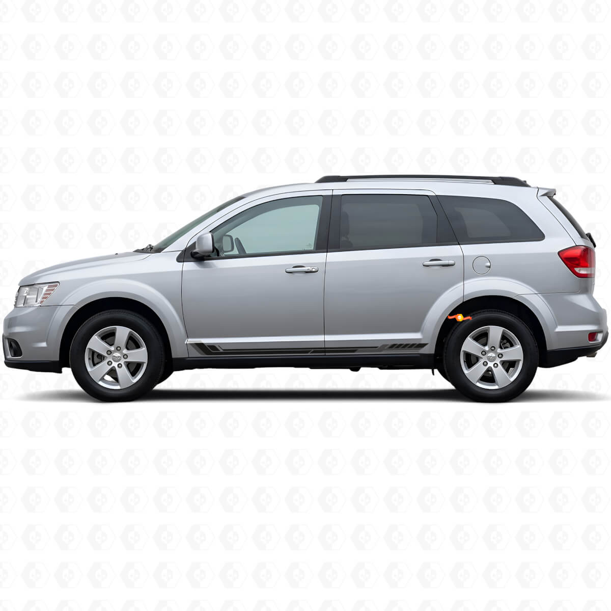 Rennstil Seitenstreifen Vinylaufkleber für Dodge Journey 2009-2020