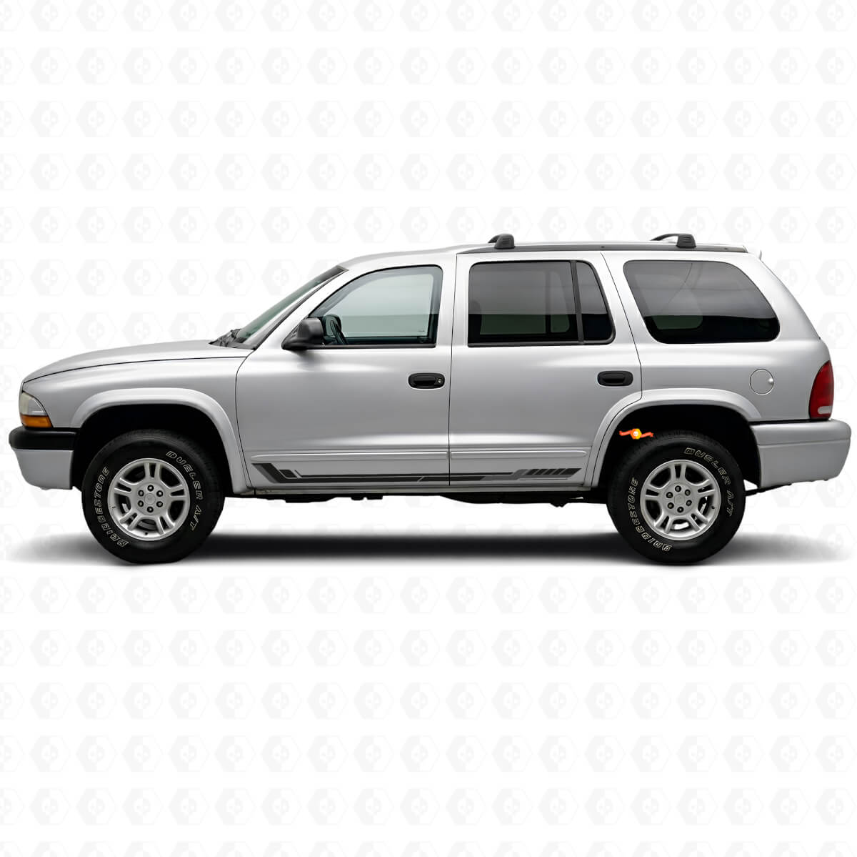 Rennsport-Streifen Vinyl-Aufkleber für Dodge Durango 1998-2003