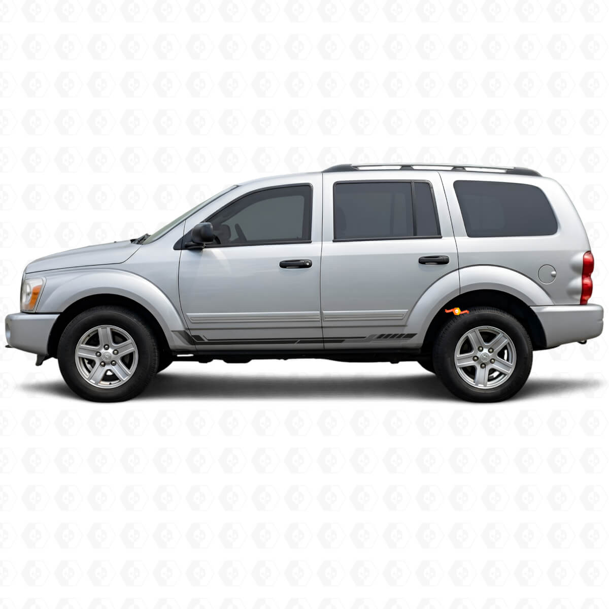 Racing-Stil Seitenstreifen Vinyl-Aufkleber für Dodge Durango 2004-2009