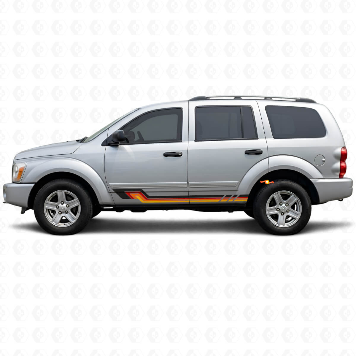 Vintage Style Seitenstreifen Vinyl-Aufkleber für Dodge Durango 2004-2009