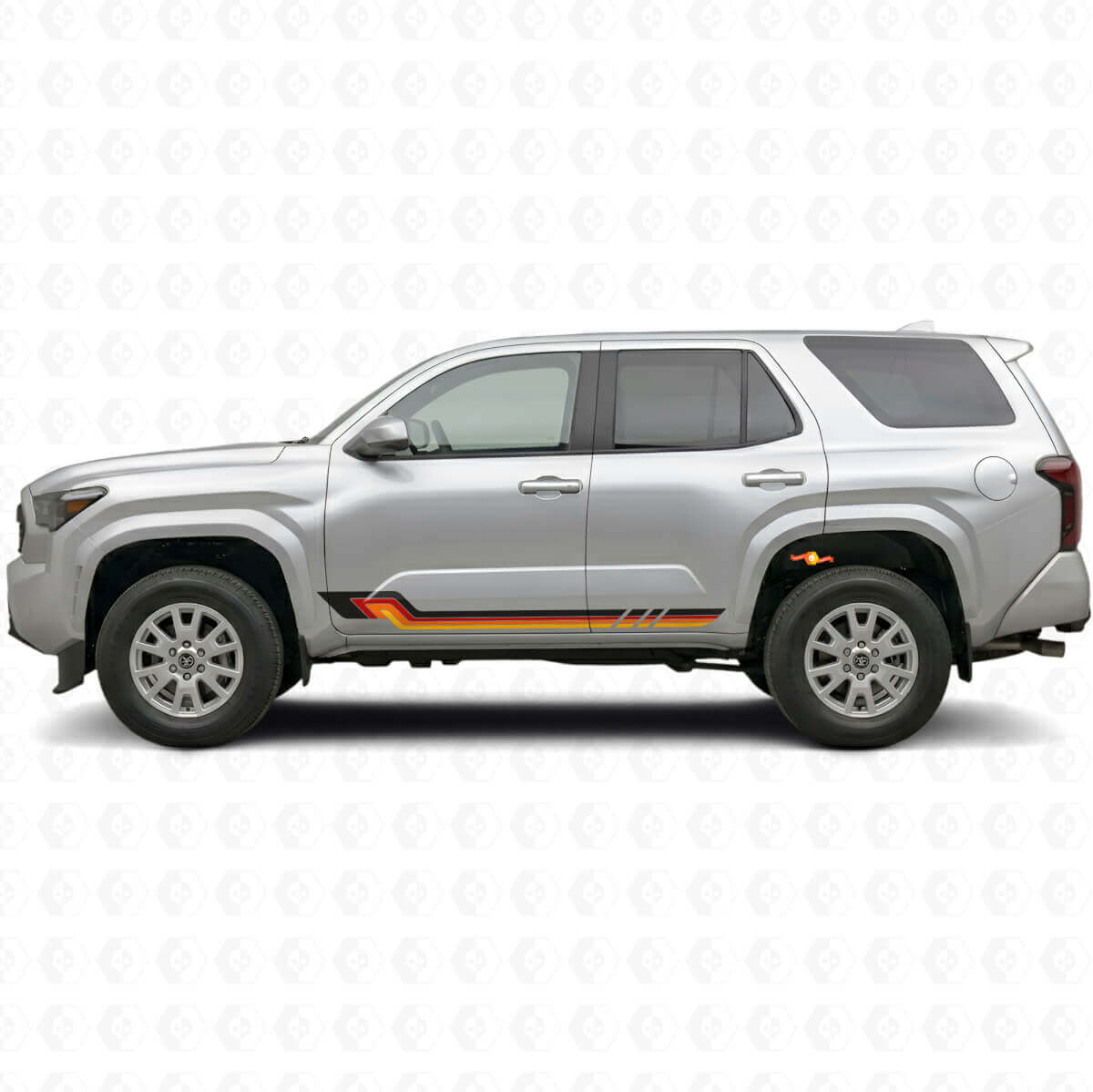 Vintage-Style Seitenstreifen Vinyl-Aufkleber für Toyota 4Runner 2024+