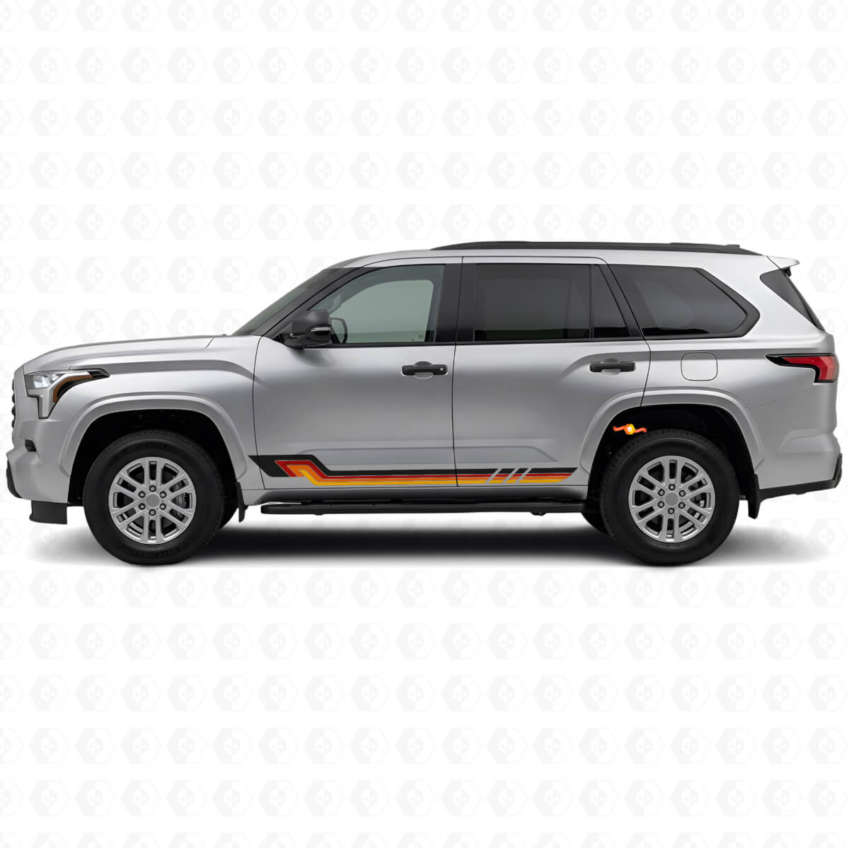 Vintage-Stil Seitenstreifen Vinyl-Aufkleber für Toyota Sequoia 2022+