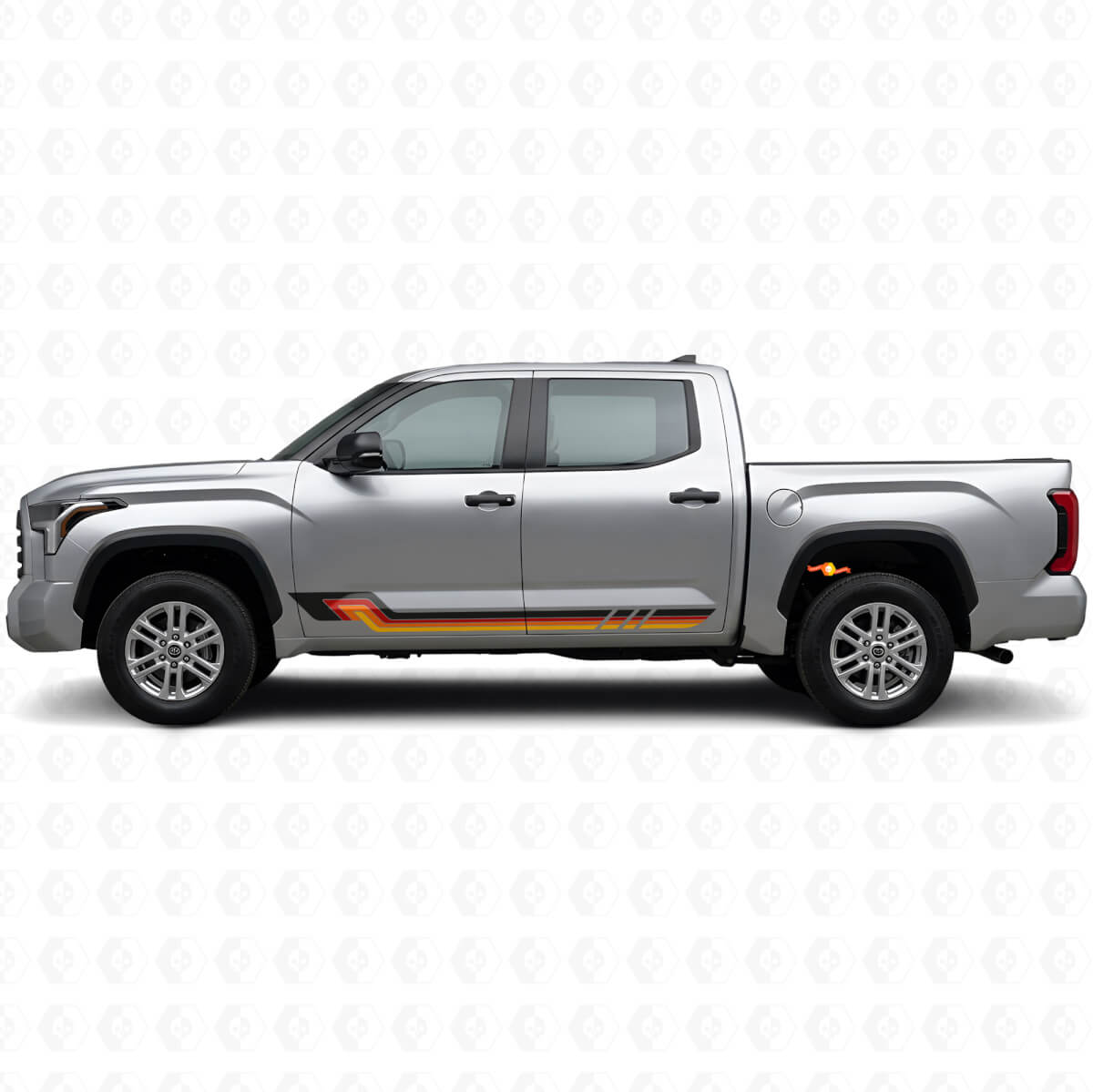 Vinyl-Aufkleber im Vintage-Stil Seitenstreifen für Toyota Tundra 2022+