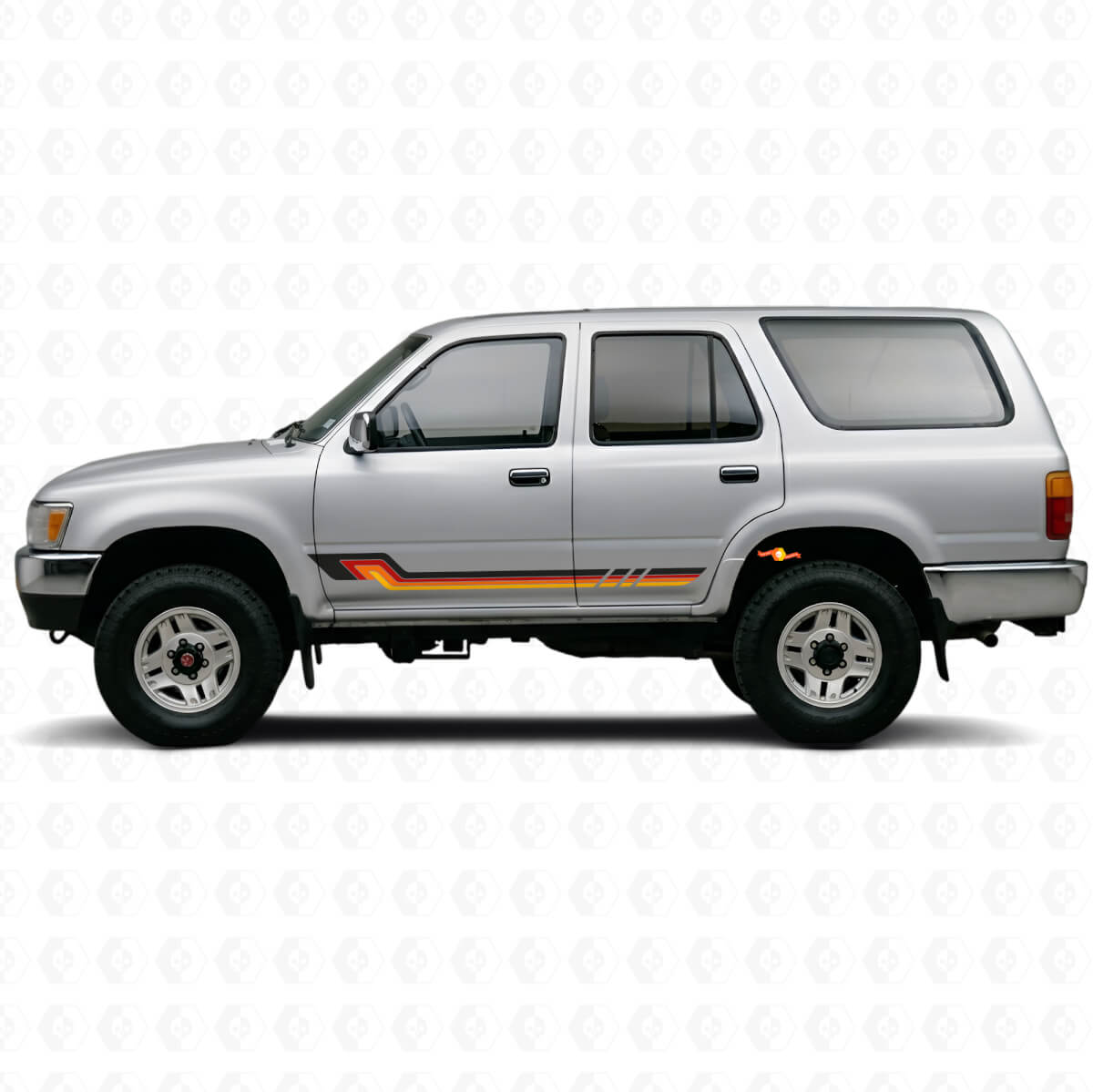 Vintage-Stil Seitenstreifen Vinyl-Aufkleber für Toyota 4Runner 1989-1995