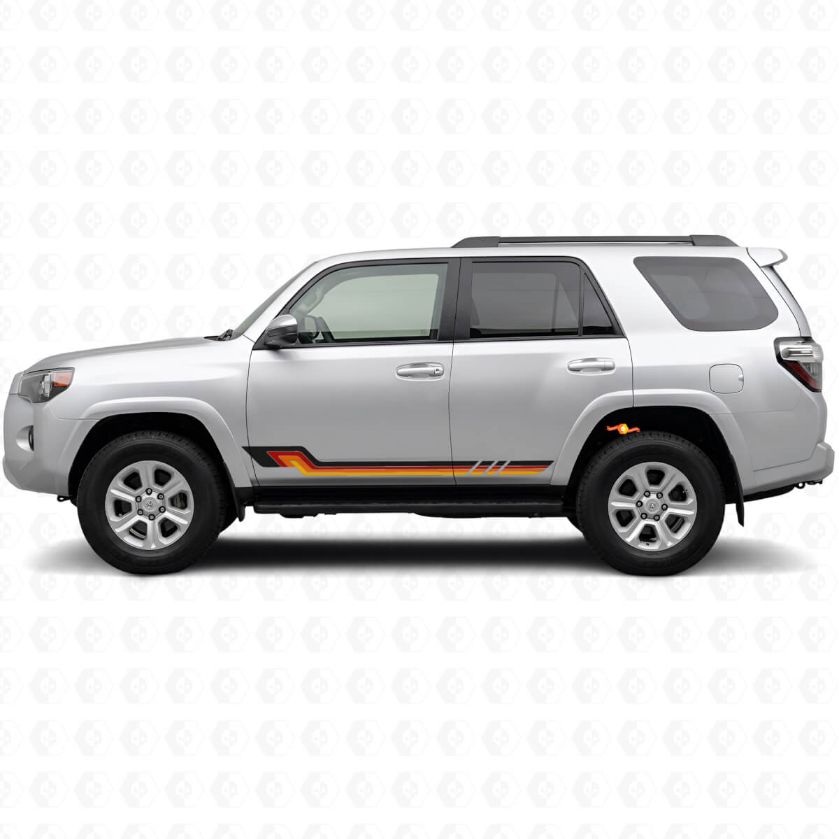 Vintage-Stil Seitenstreifen Vinyl-Aufkleber für Toyota 4Runner 2009-2024