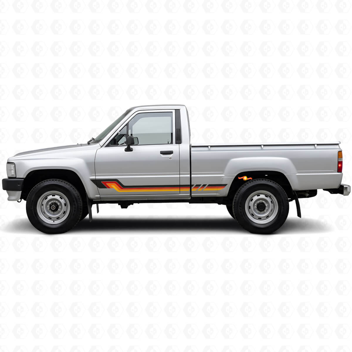 Vintage-Stil Seitenstreifen Vinyl-Aufkleber für Toyota Hilux 1983-1988